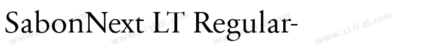 SabonNext LT Regular字体转换